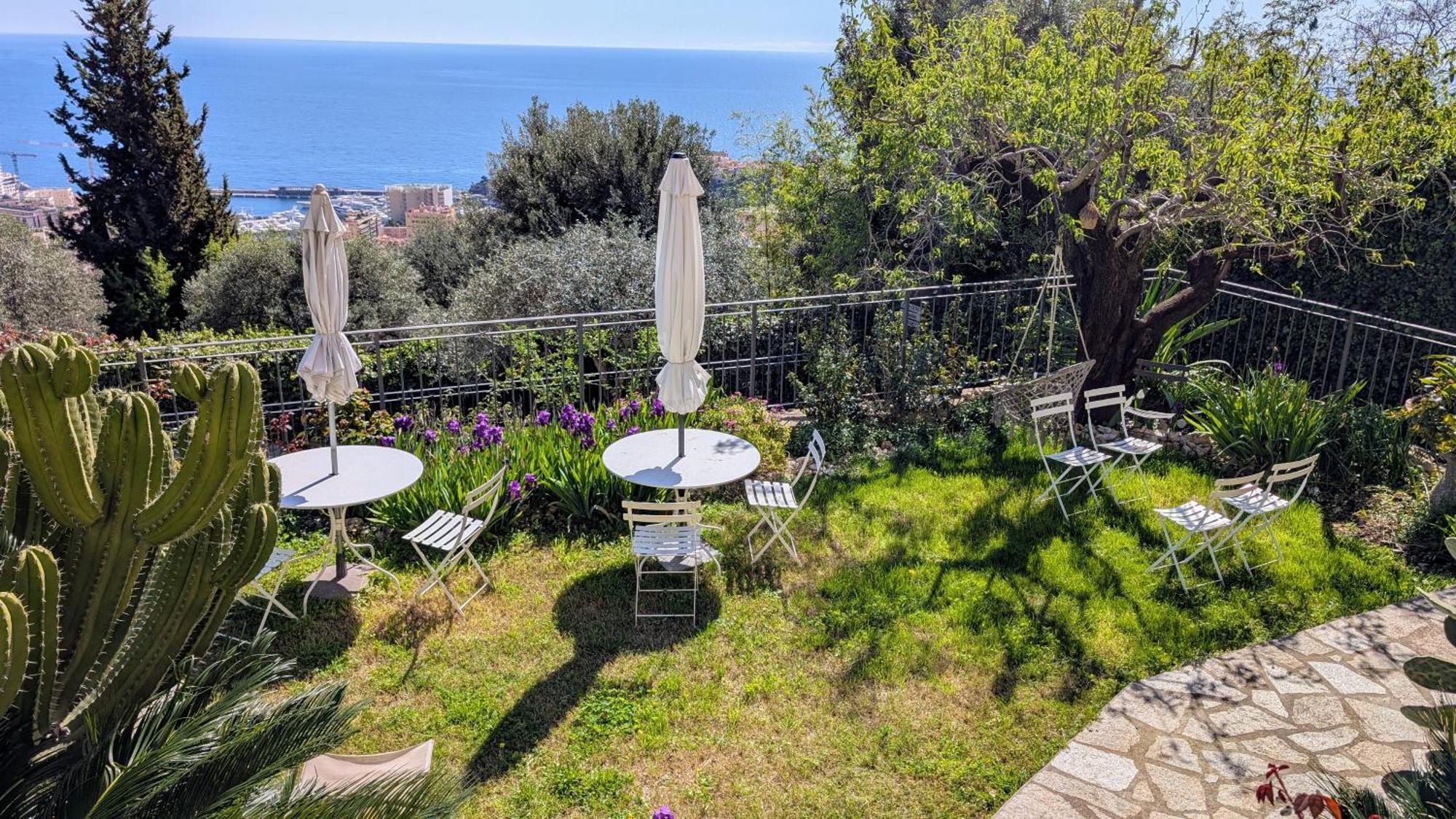 Le Mas D'Angeline, Vue Mer, Jardin Commun, Parking, Voiture Requise, 10 Min En Voiture De Monaco, Route Etroite, Pente Raide, Croisement Limite, Sea View, Shared Garden, Parking, Car Required, 10 Min Drive From Monaco, Narrow Steep Road, Limited Pass Beausoleil Kültér fotó